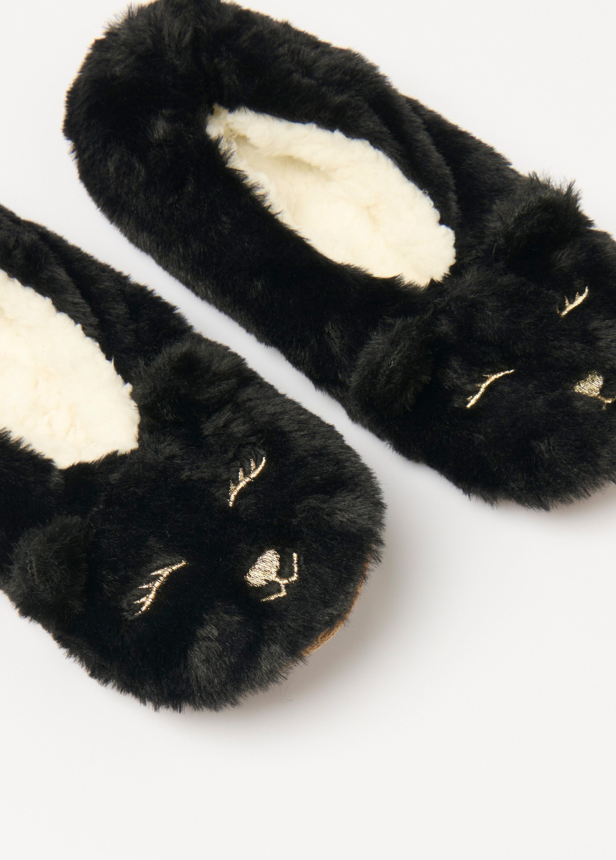 Warm_animal_faux_fur_slippers_Black_DE1_slim