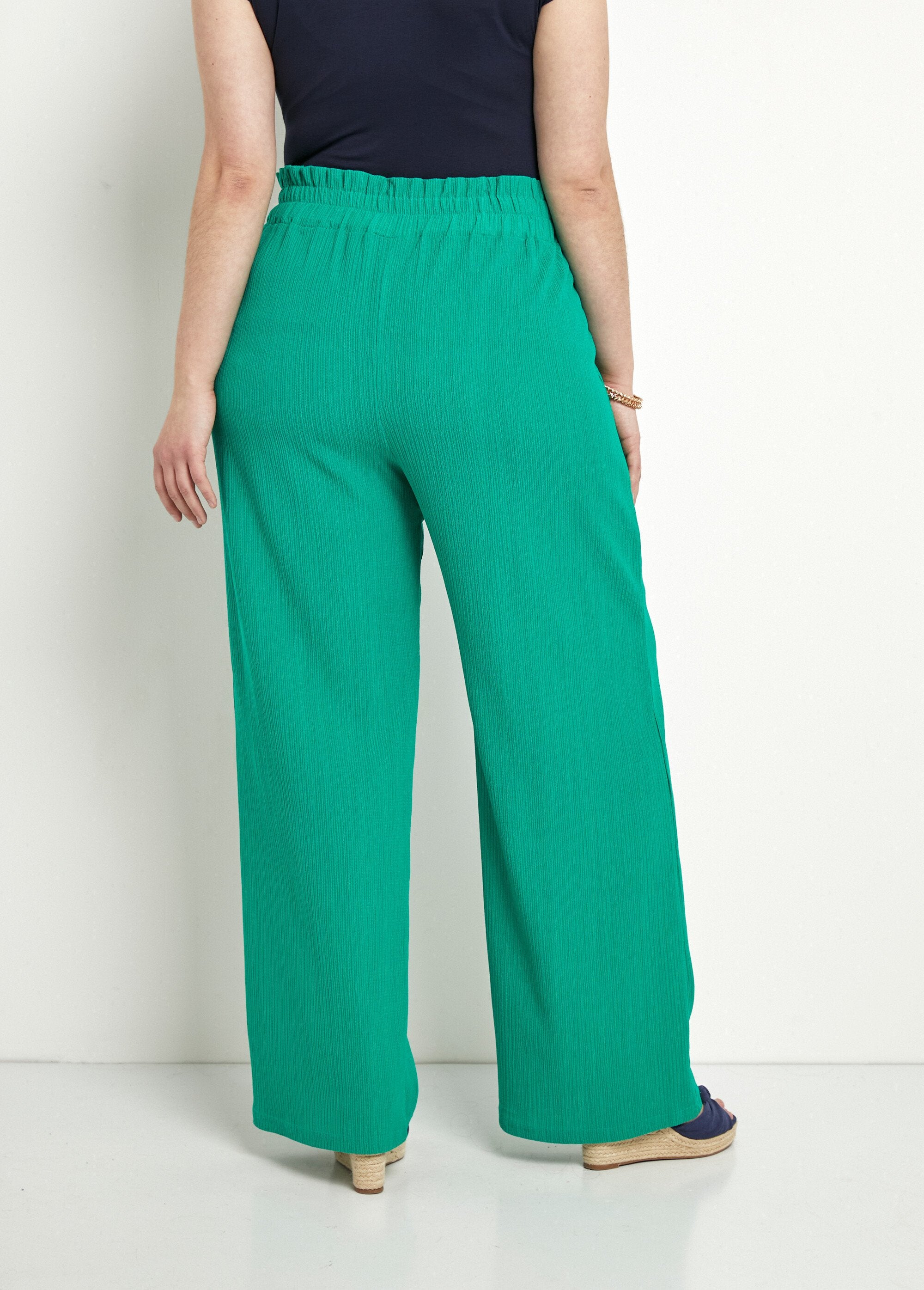 Green_wide_elasticated_waistband_trousers_with_raised_mesh_Green_DO1_curvy
