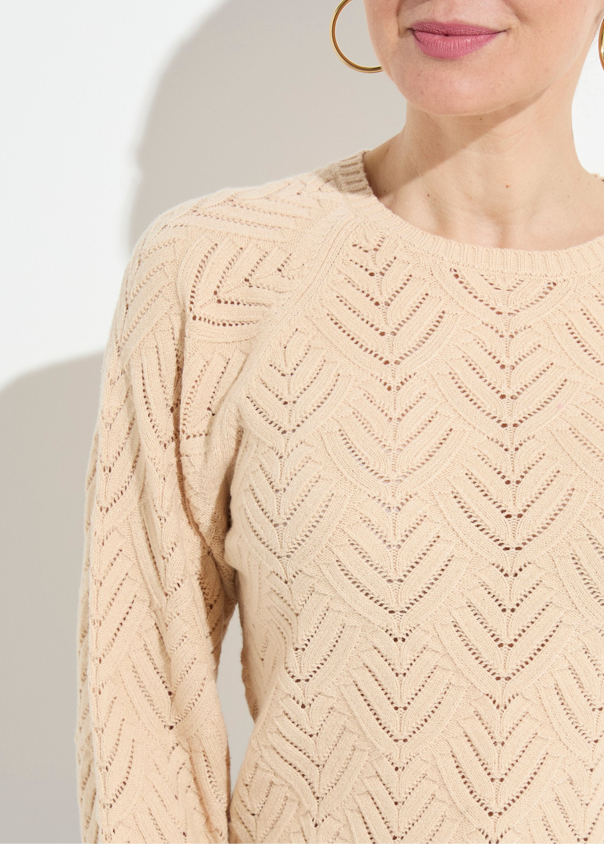 Soft_short_round_neck_sweater_with_openwork_pattern_Beige_DE1_slim