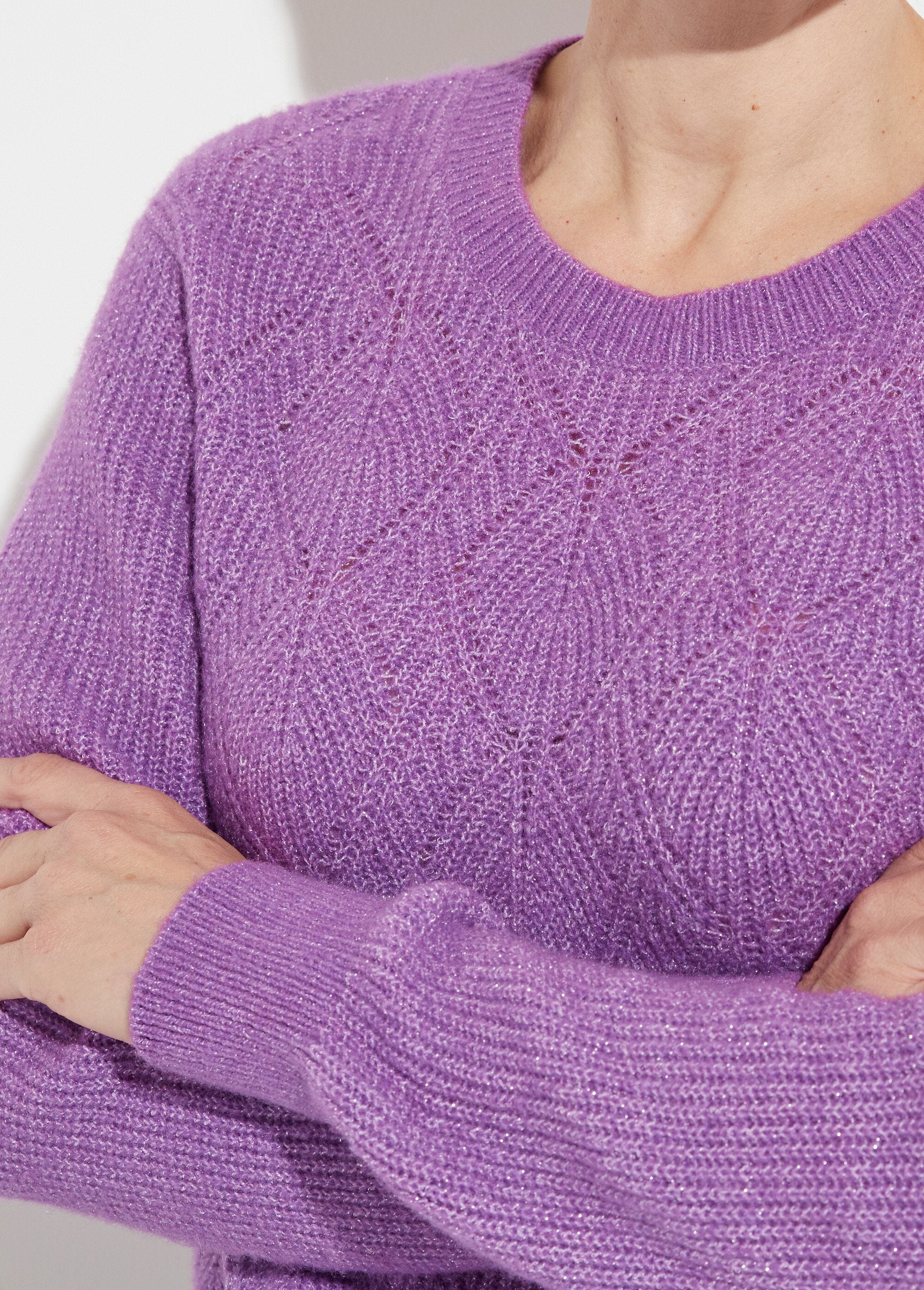 Soft_openwork_sweater_in_recycled_fibers_and_wool_Purple_DE1_slim