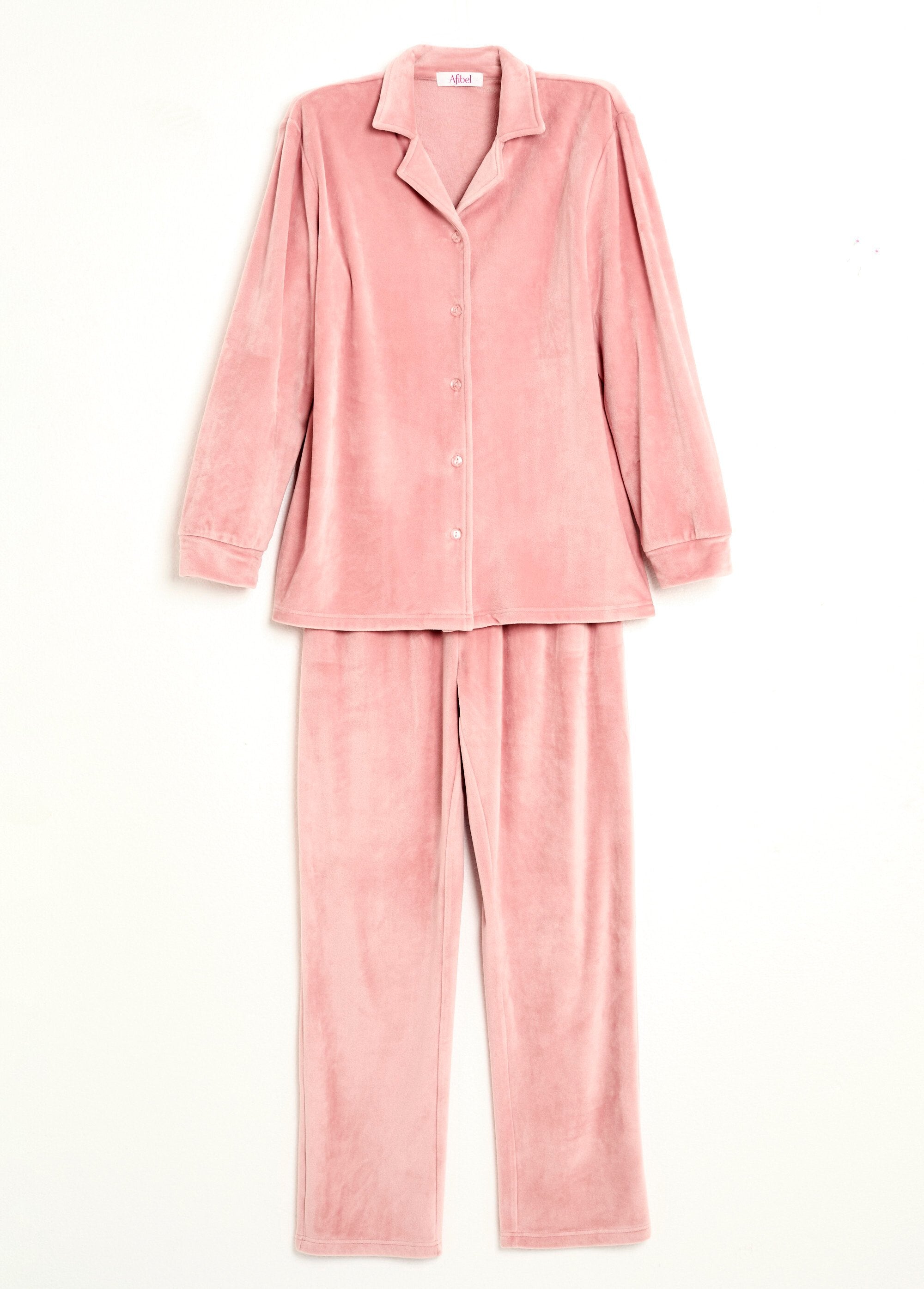 Long_button-down_stretch_velvet_pyjamas_Pink_AP1_slim