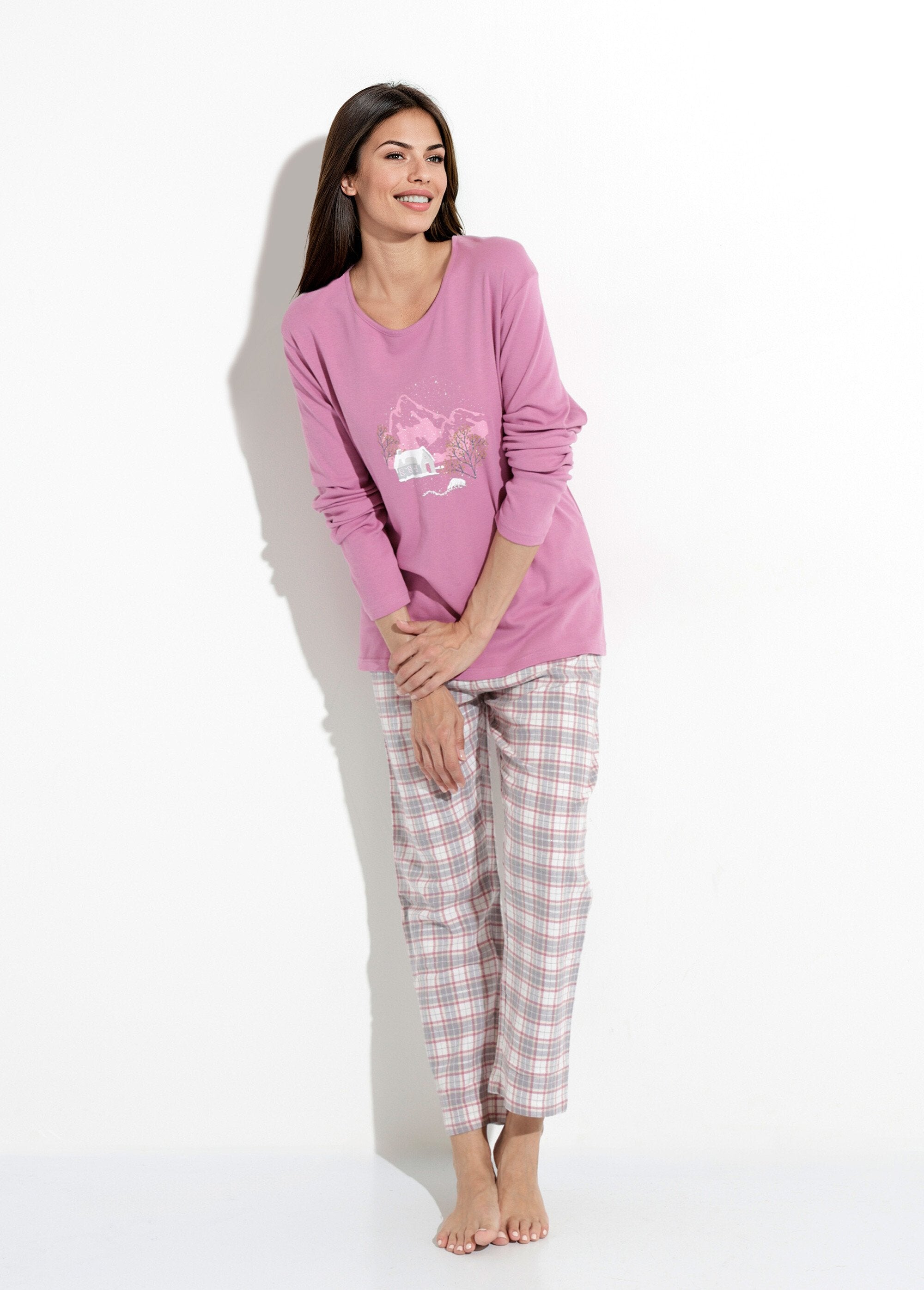 Warm_cotton_flannel_plaid_pajama_pants_Violin_SF1_slim