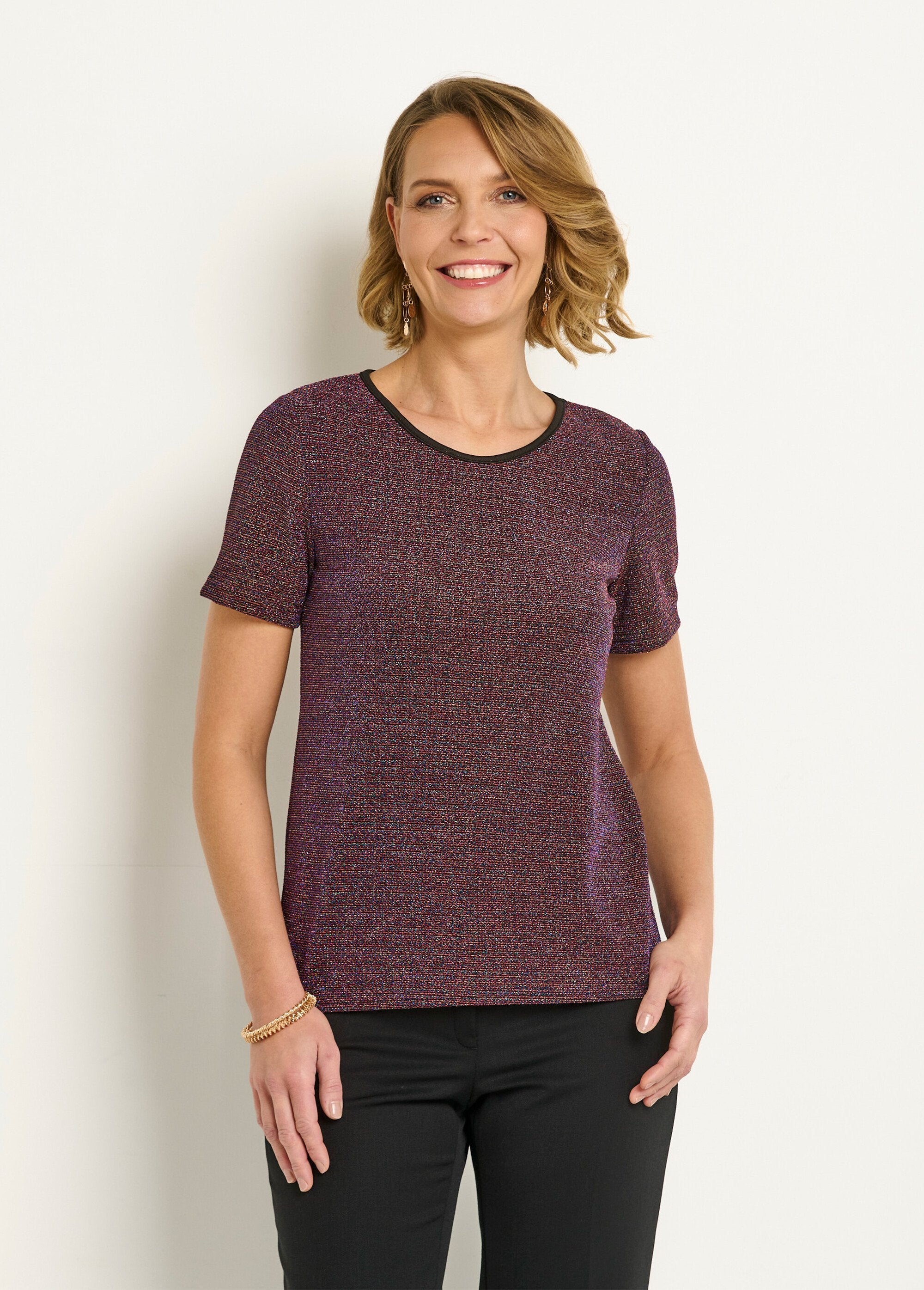 Metallic_round_neck_short_sleeve_t-shirt_Fuchsia_FA1_slim