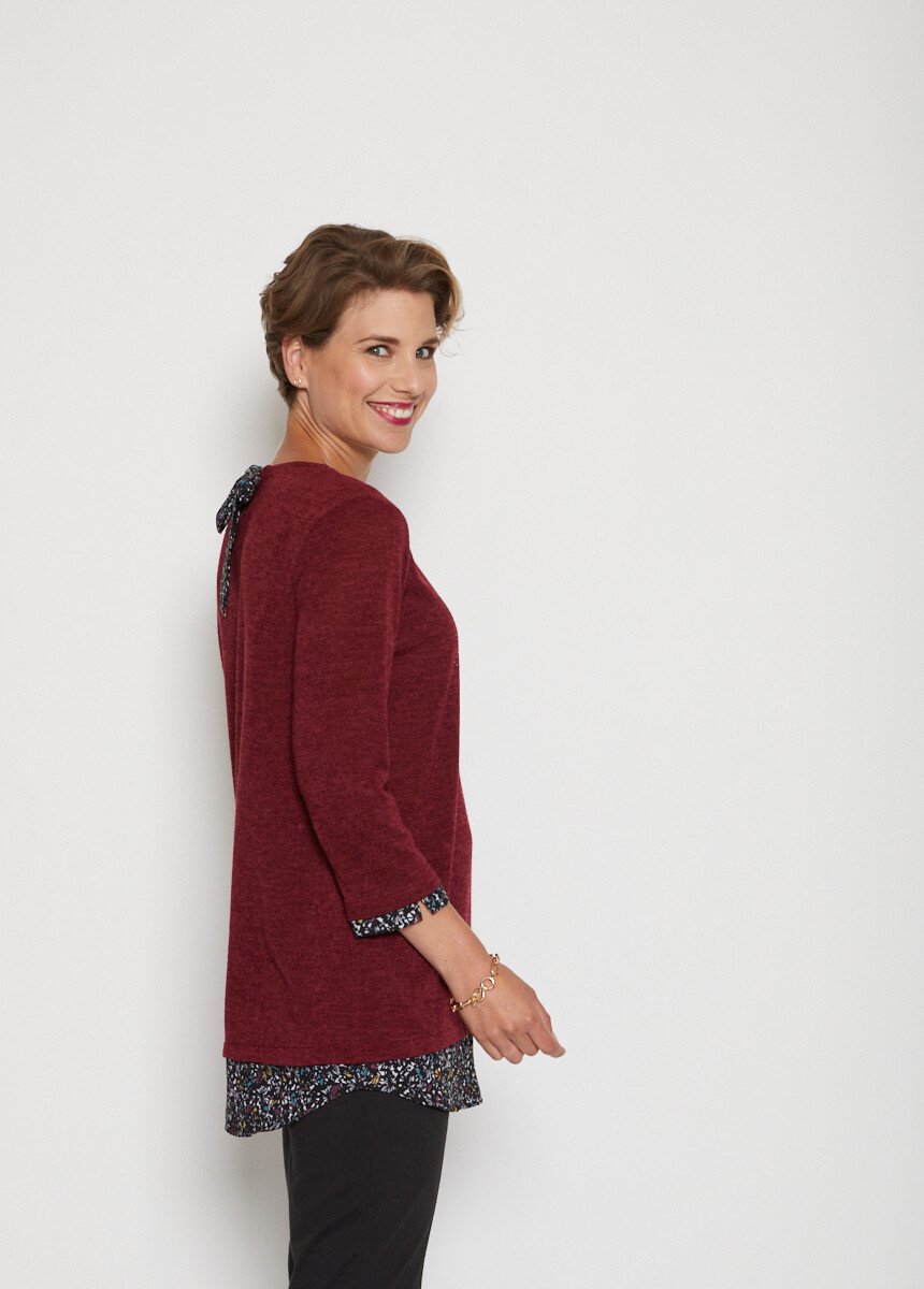 2_in_1_fancy_long_effect_T-shirt_Bordeaux_DR1_slim