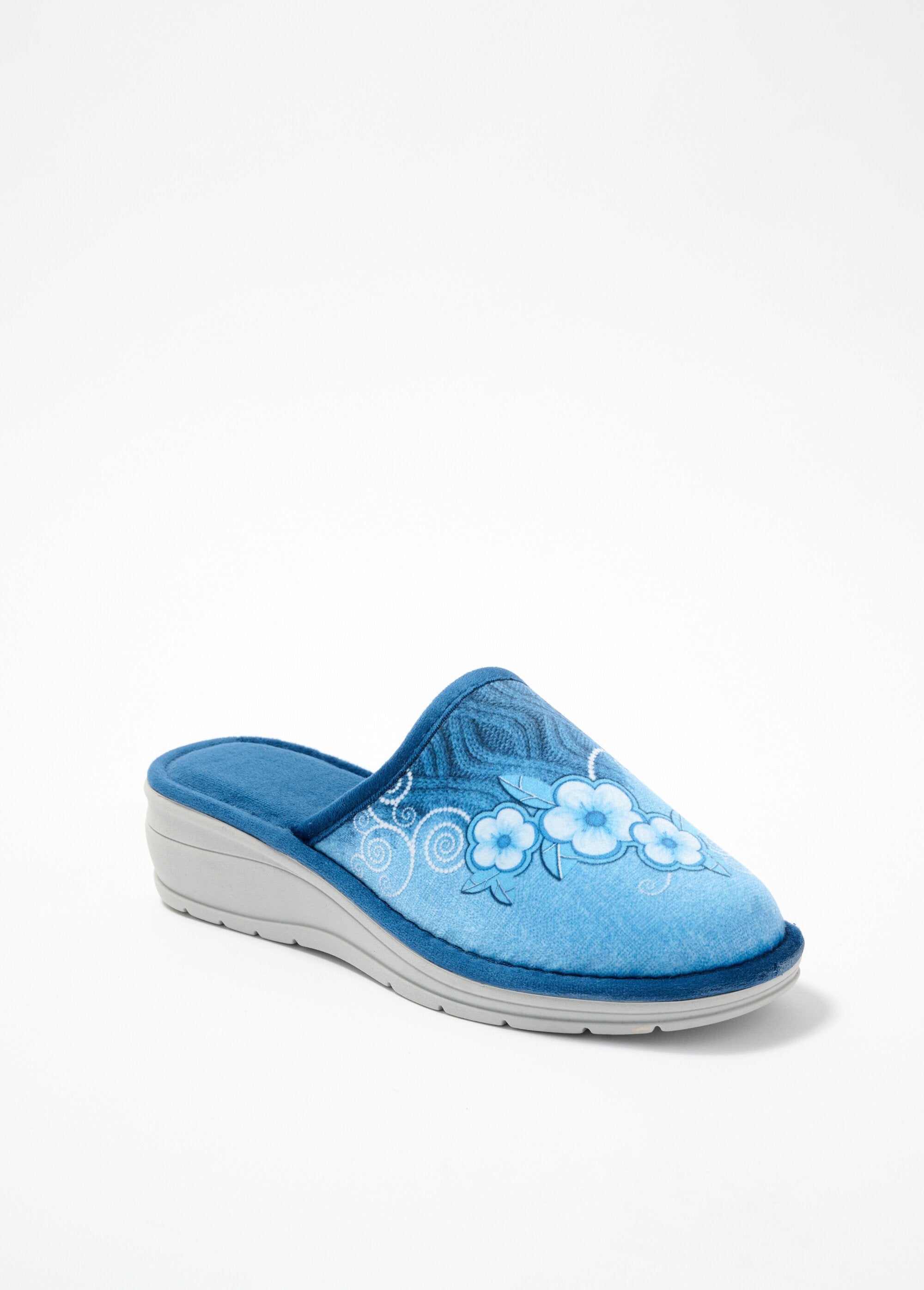 Comfort_width_wedge_mule_slippers_Blue_FA1_slim