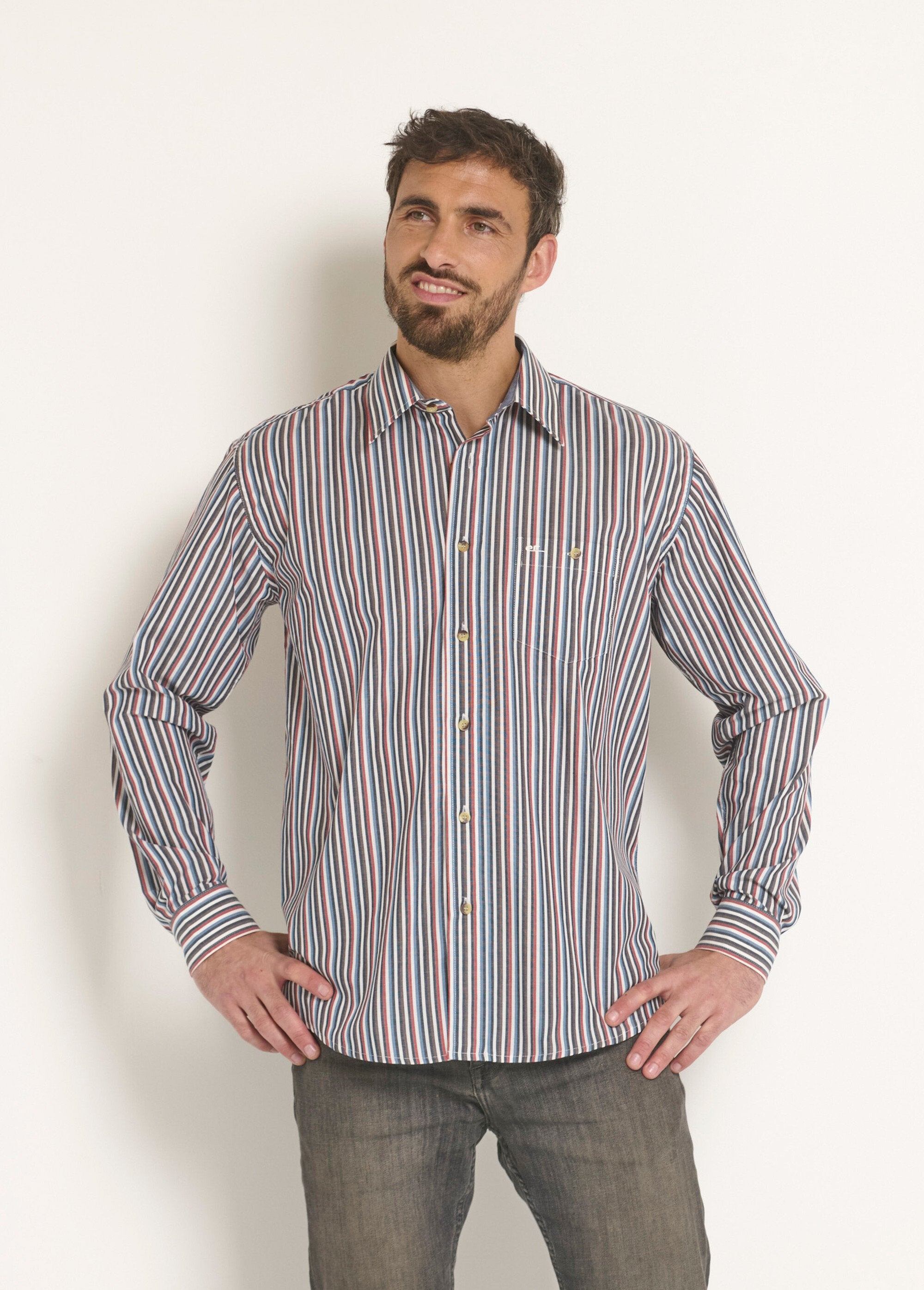 Easy_care_striped_shirt_Blue_FA1_slim