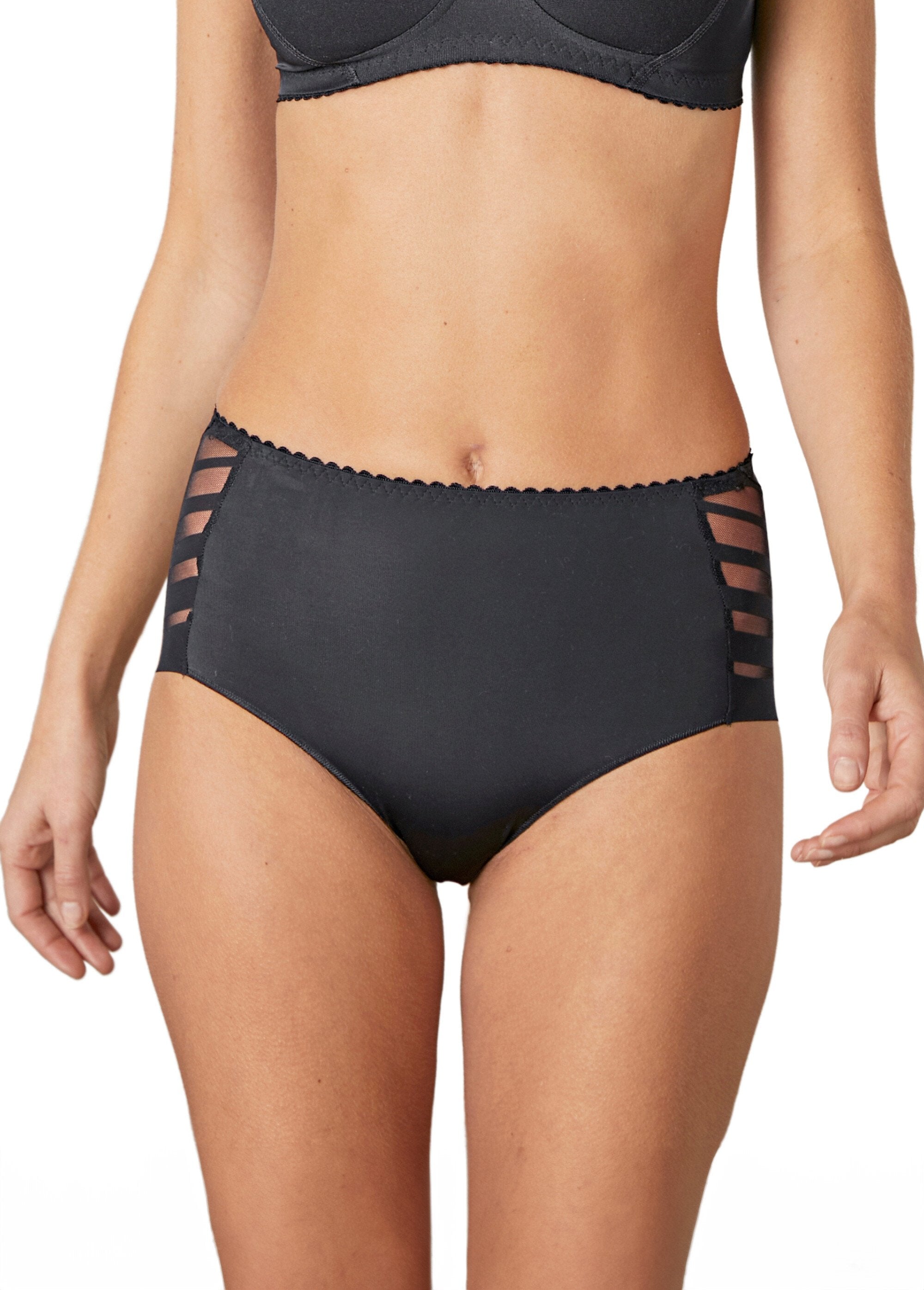 High_waist_stretchy_panties_with_striped_tulle_effect_Black_FA1_slim