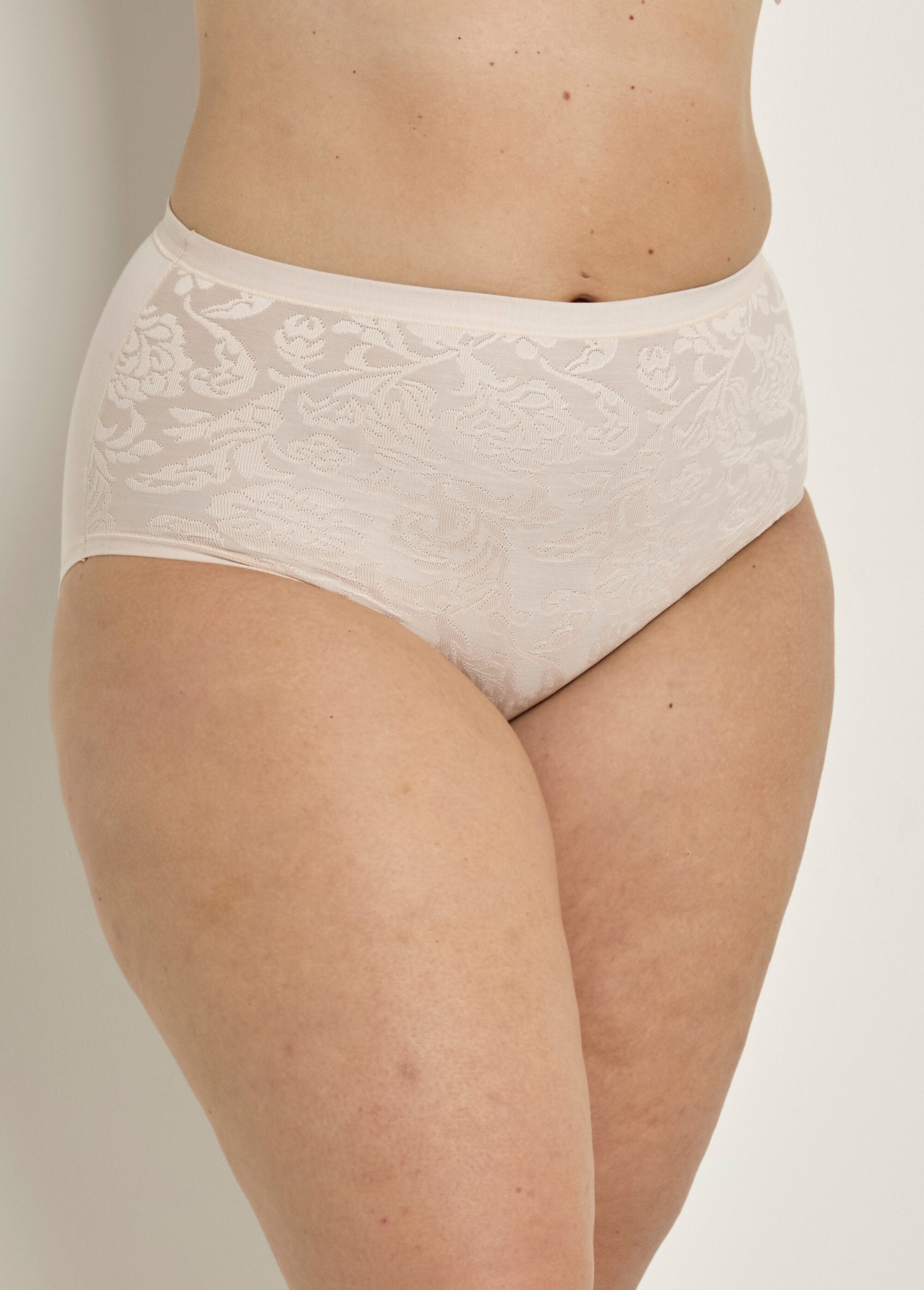 High-waisted_briefs_with_matte/shiny_effect_-_pack_of_2_Sand_lot2_FA1_curvy