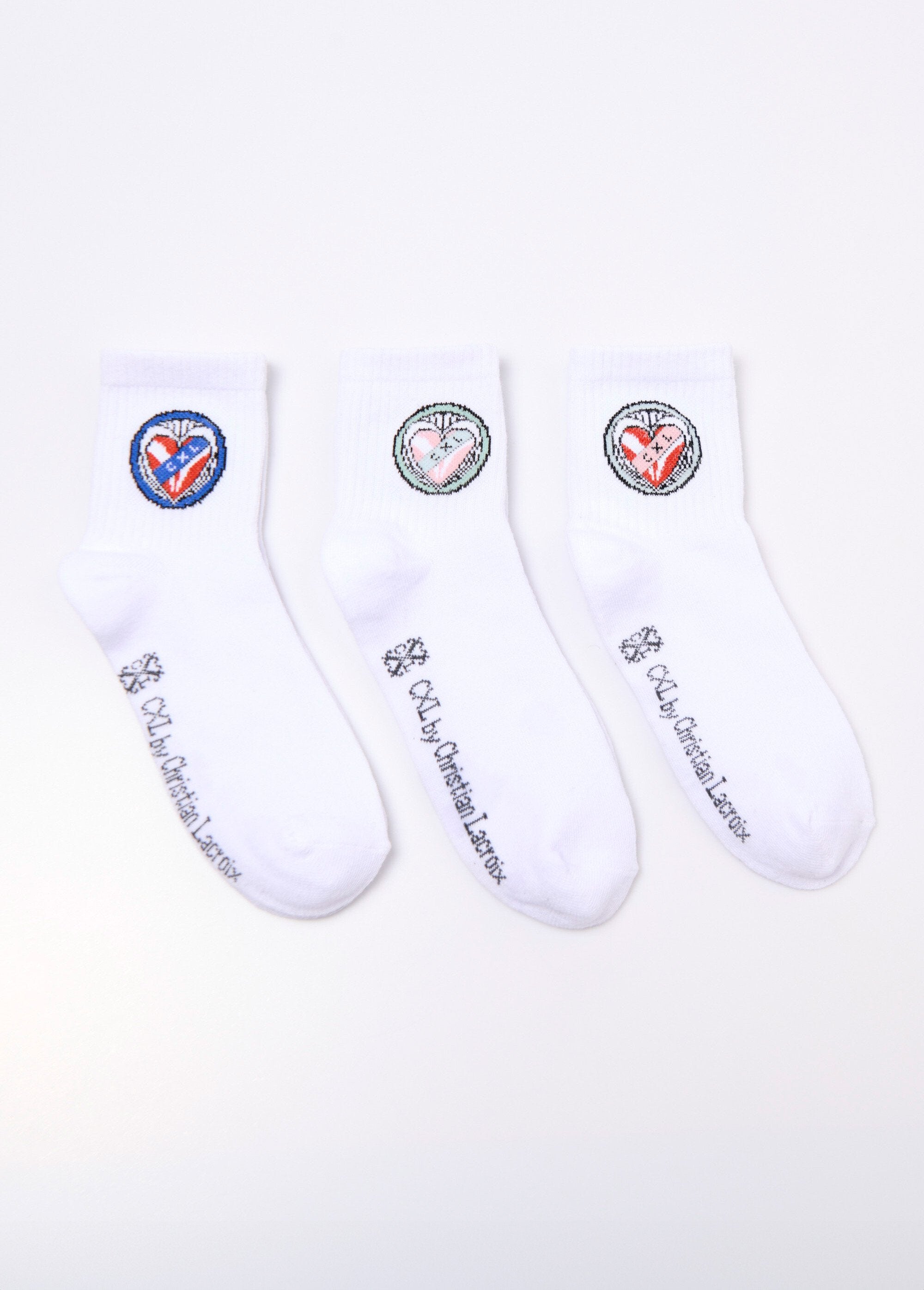 CXL_by_Christian_Lacroix®_-_Pack_of_3_Crest_Socks_White_lot_3_DE1_slim