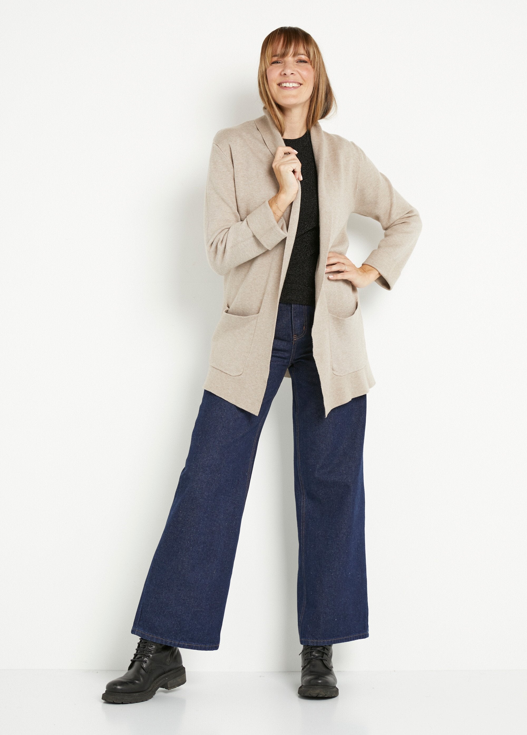 Long_thick_knit_cardigan_with_shawl_collar_Beige_SF1_slim