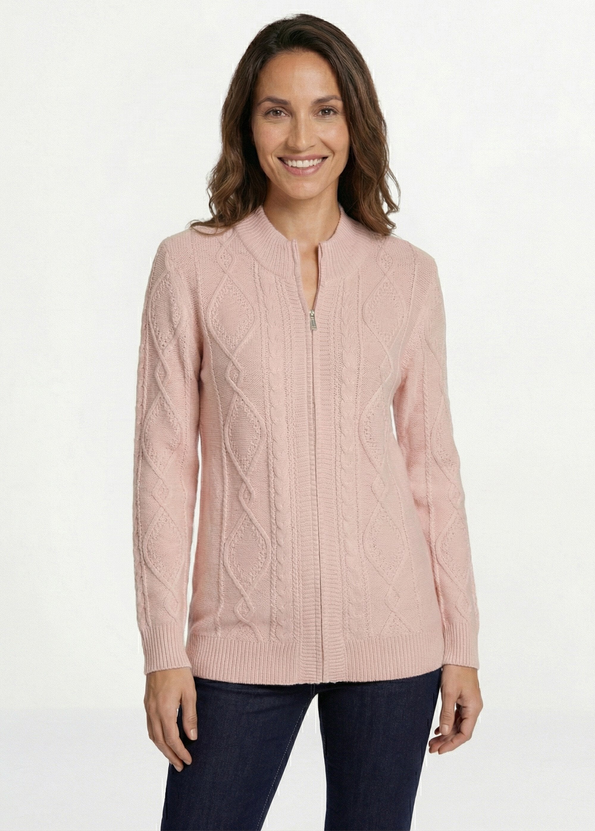 Warm_zipped_cardigan_with_cable_high_collar_Pink_FA1_slim