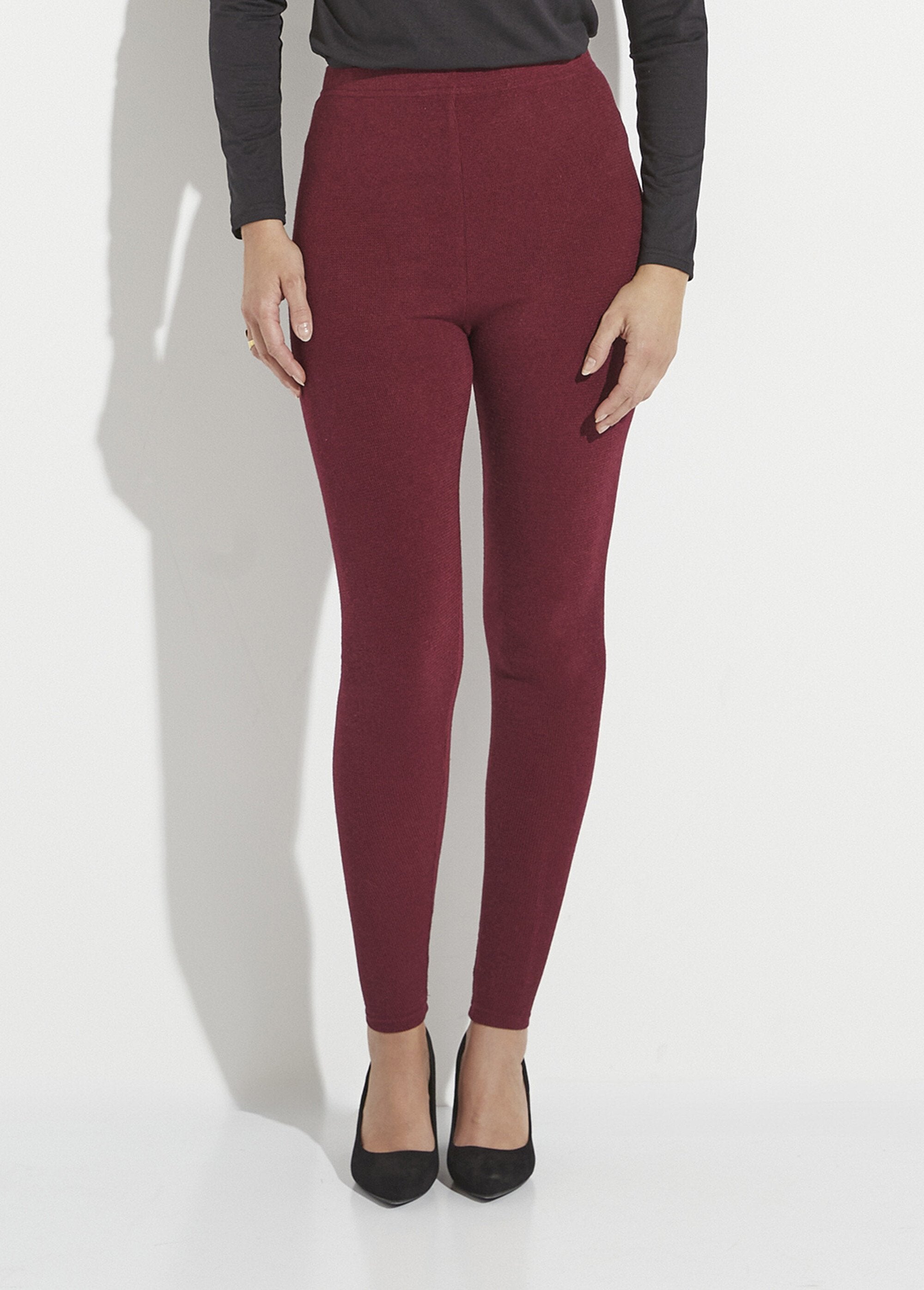 Long_leggings_with_elasticated_waistband_in_warm_knit_fabric_Bordeaux_FA1_slim