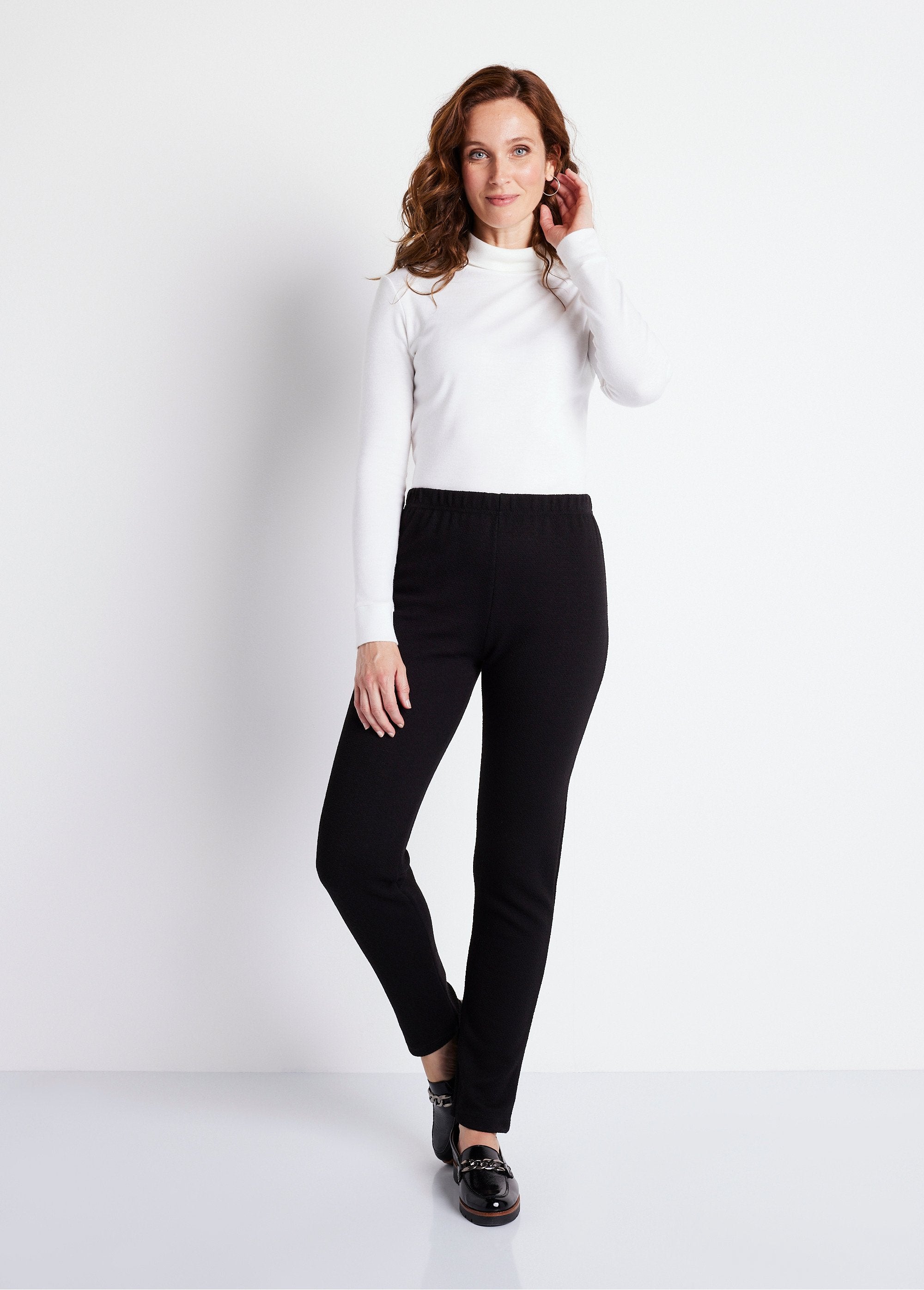 Stretch_jersey_elasticated_waist_leggings_Plain_black_SF1_slim