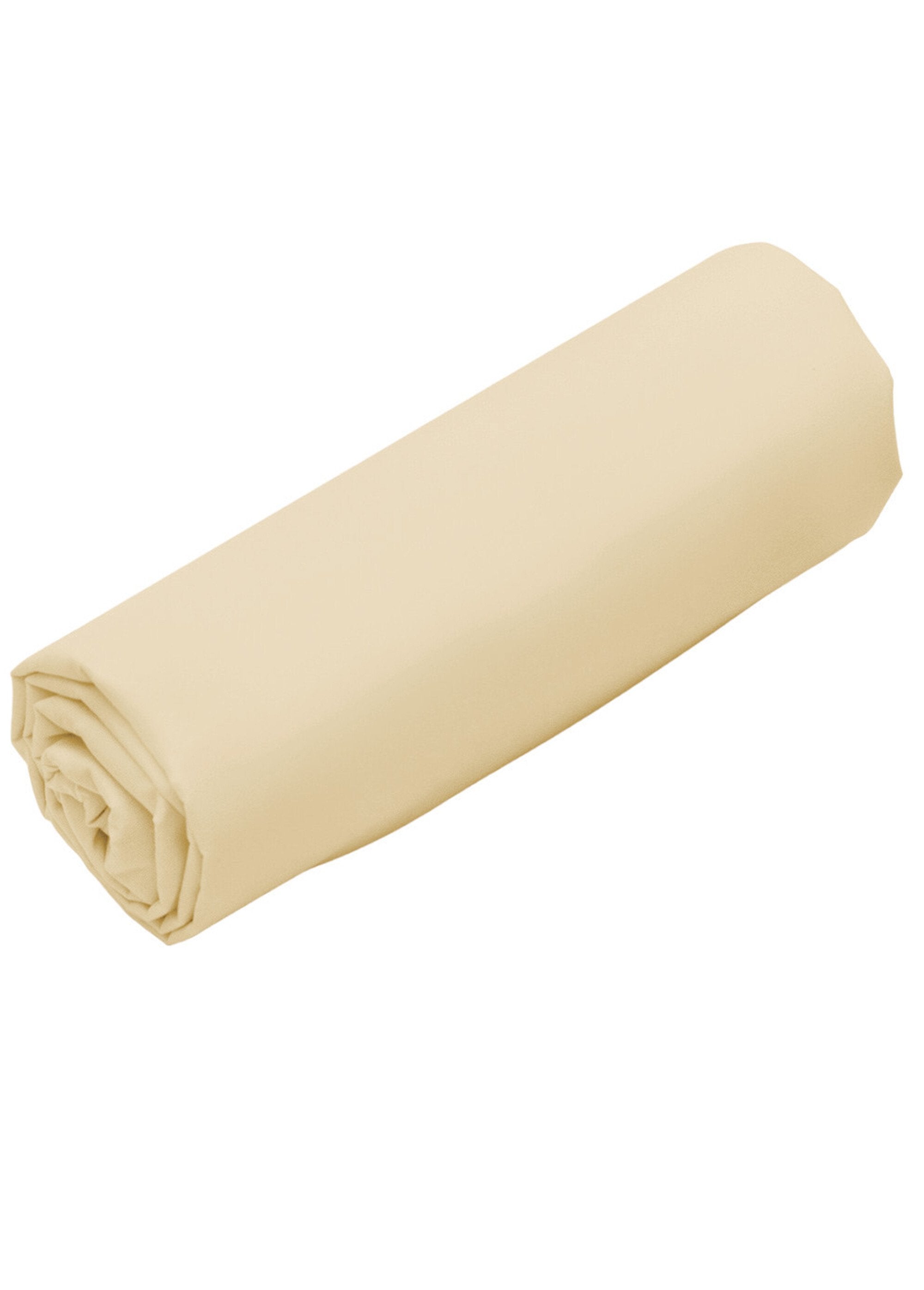 RELAX_plain_pure_cotton_fitted_sheet_Linen_beige_FA1_slim