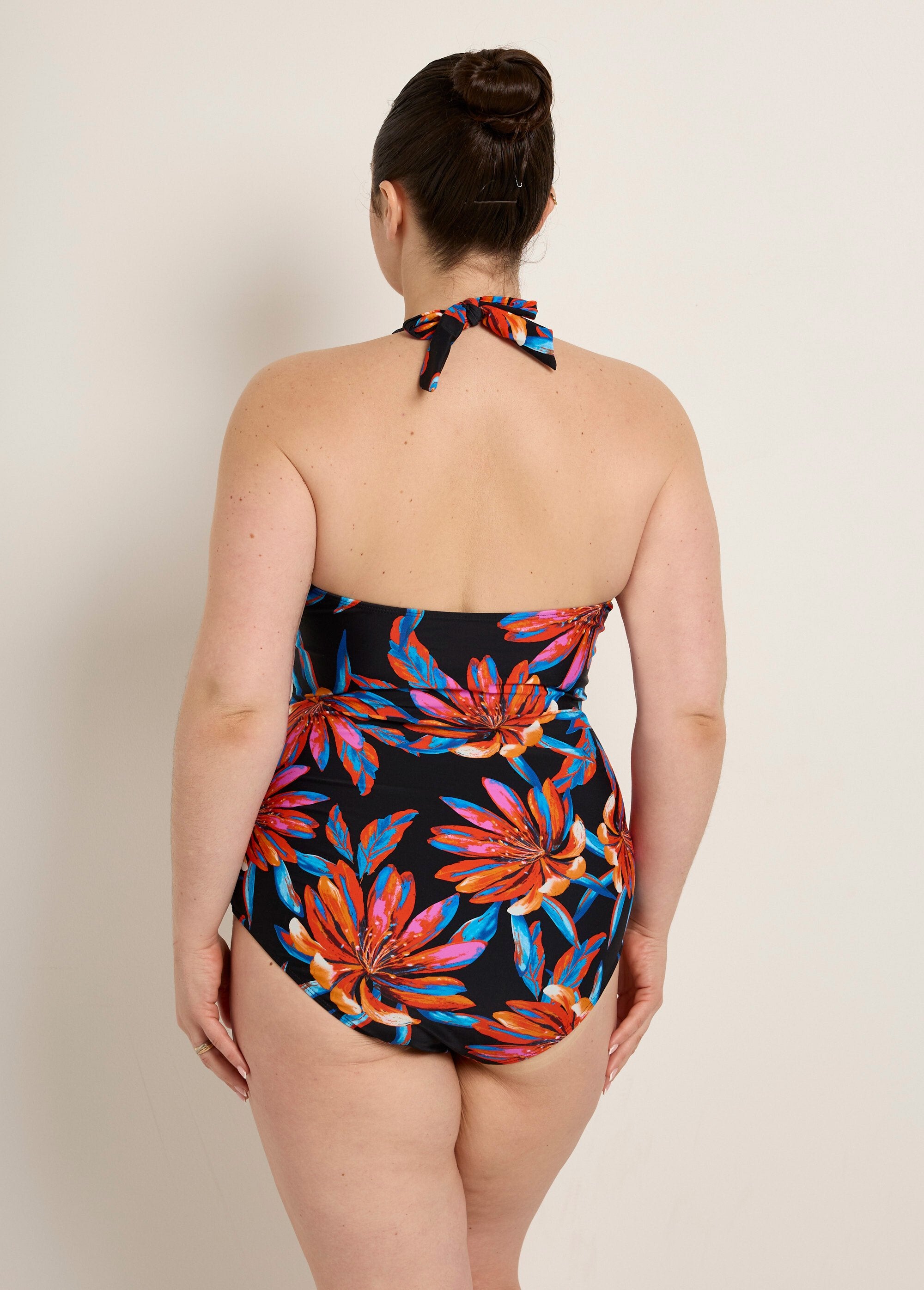 Exotic_draped_backless_swimsuit_Black_multicolor_DO1_curvy