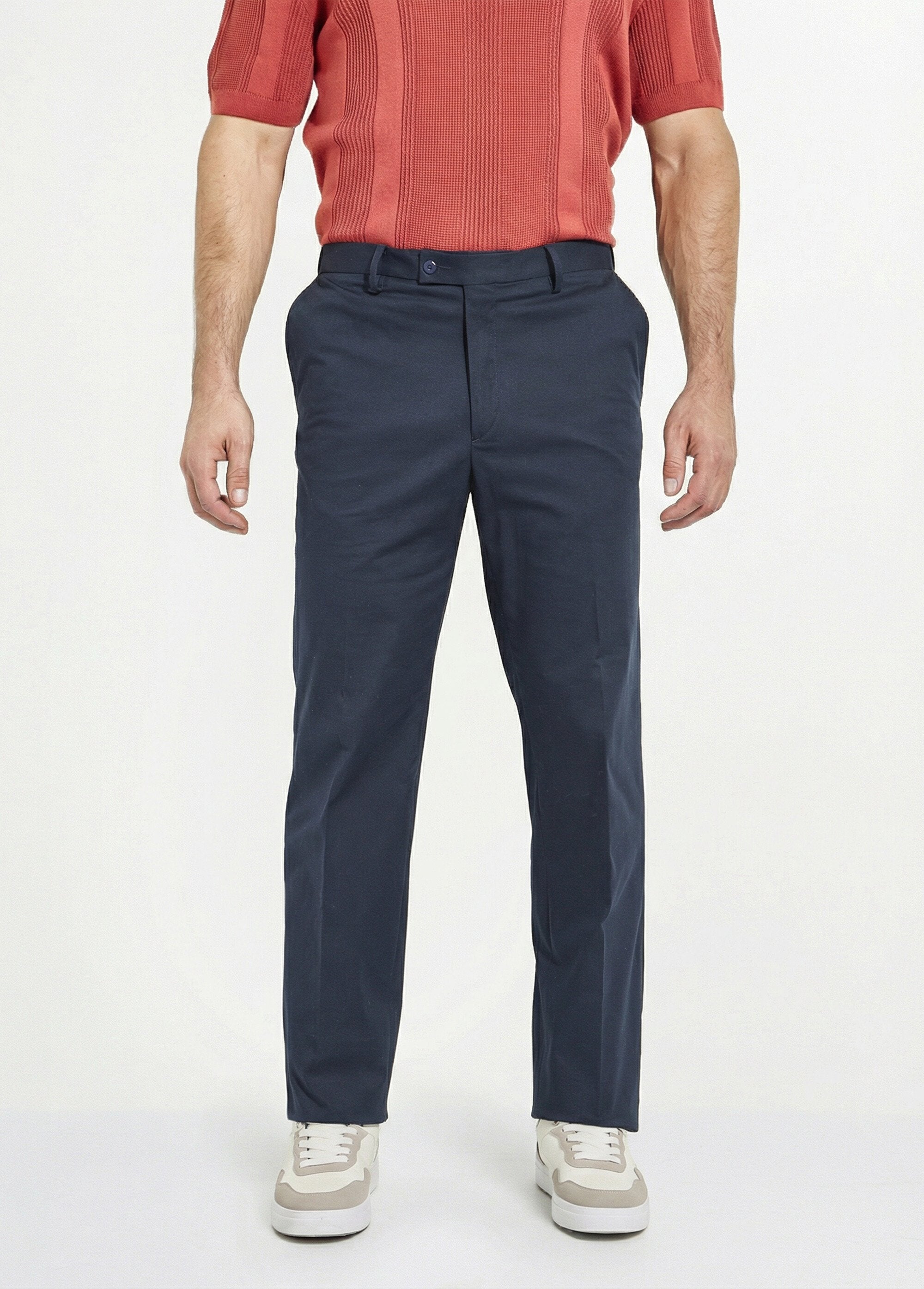 Pantalon_ceinture_ajustable_invisible_polycoton_Marine_FA1_slim