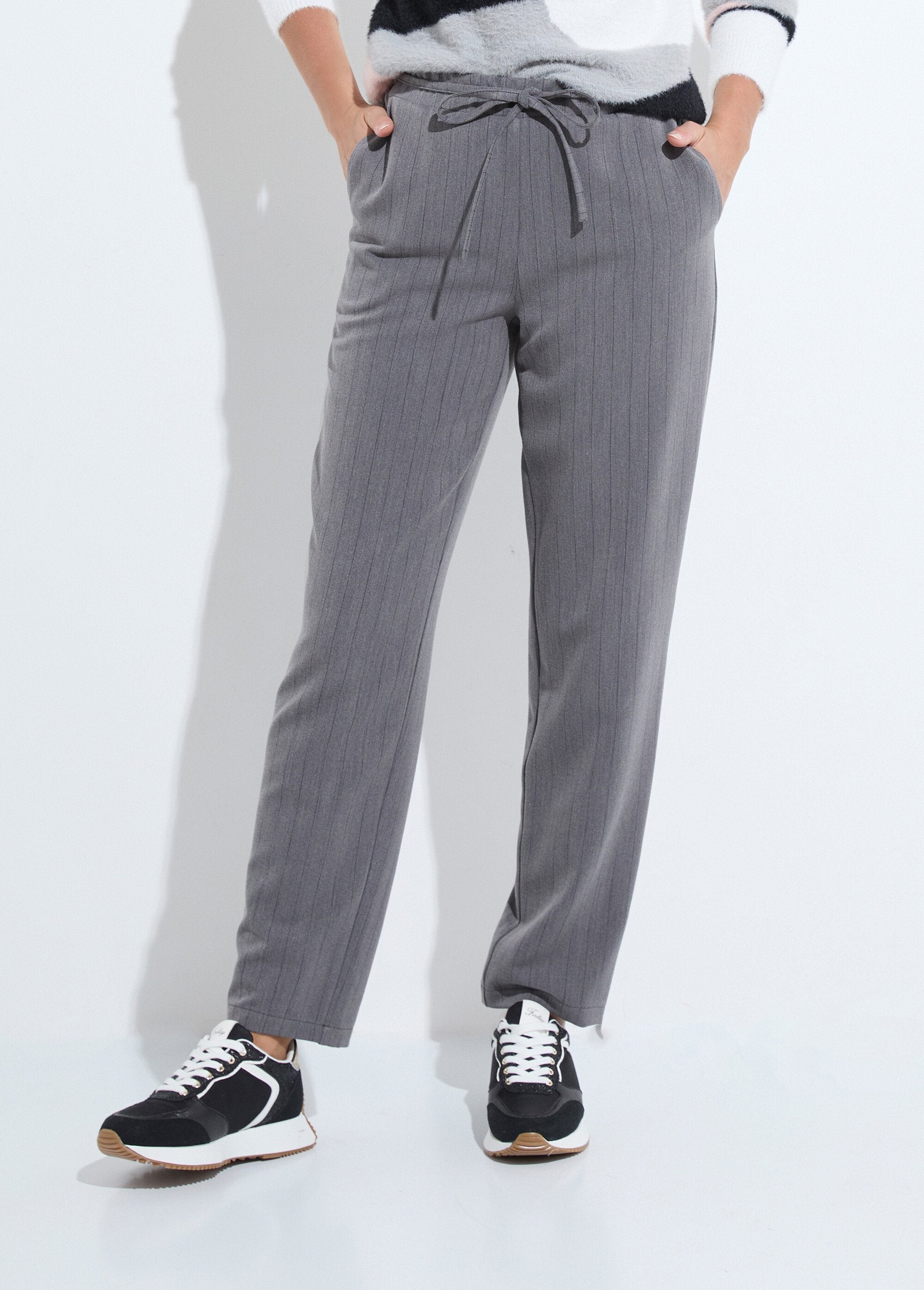 Straight_pants_with_elasticated_3/4_waist_tie_Gray_and_black_FA1_slim