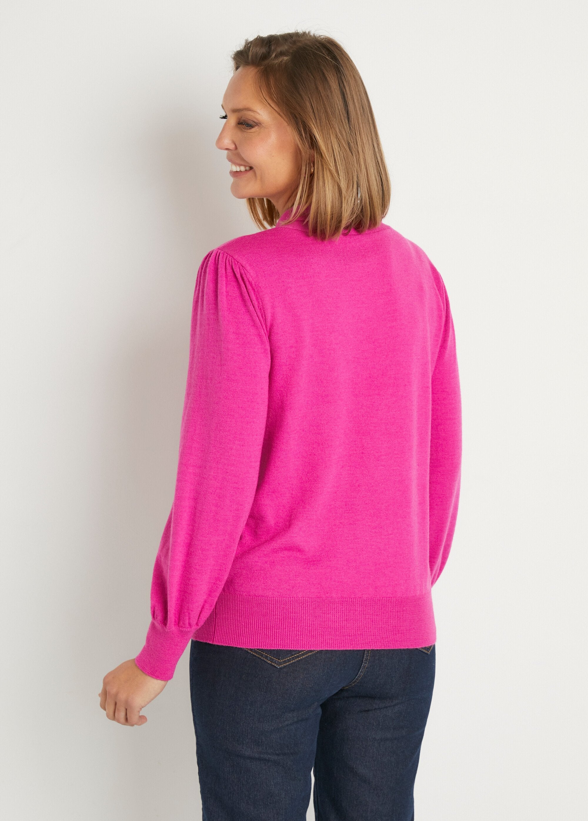 Wool-blend_fine_sweater_with_tie_collar_Fuchsia_DO1_slim