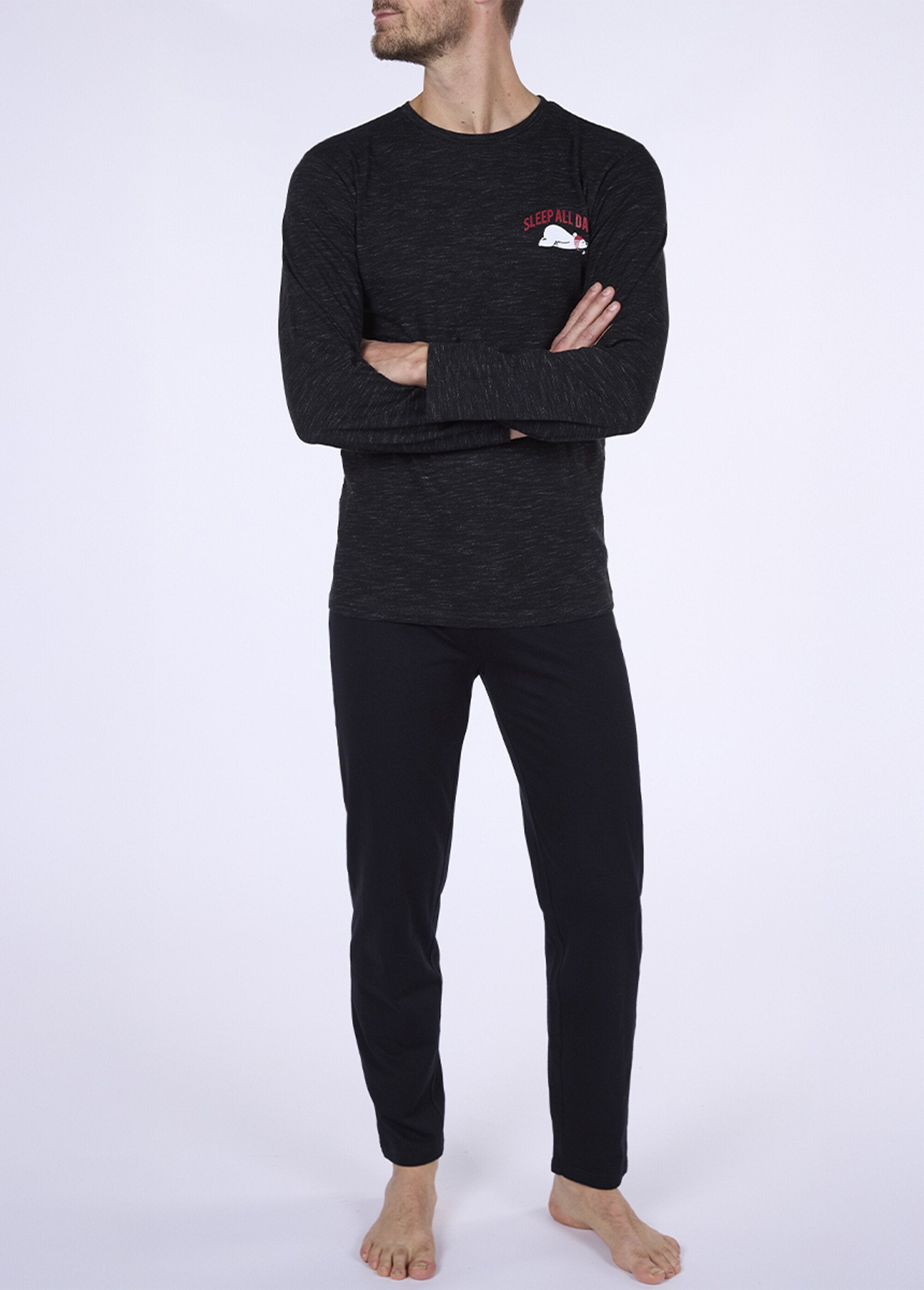Pyjama_2_pièces_manches_longues_chiné_Gris_chine_FA1_slim