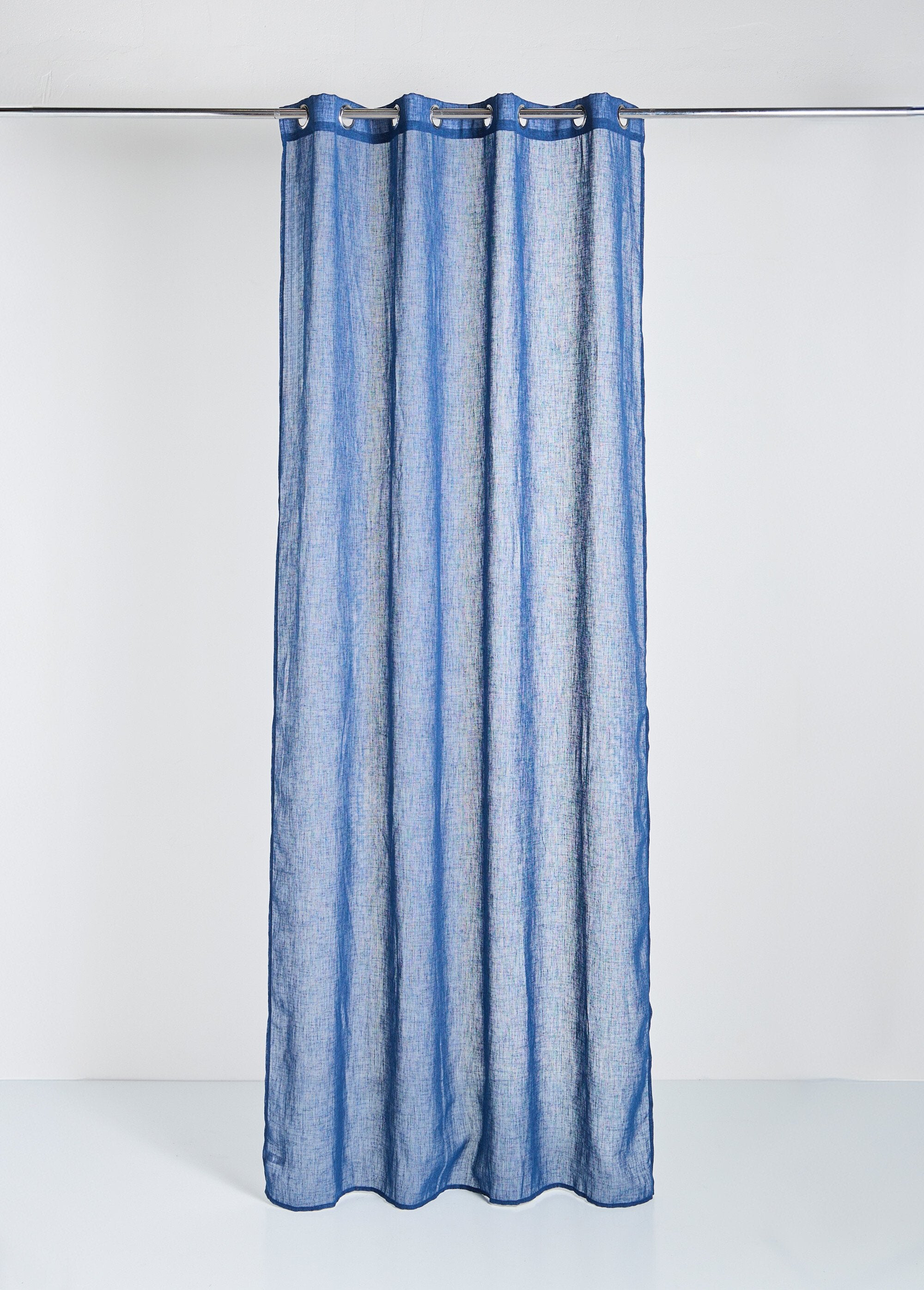 Single-panel_curtain_with_eyelets,_woven_linen_type_Navy_blue_FA1_slim