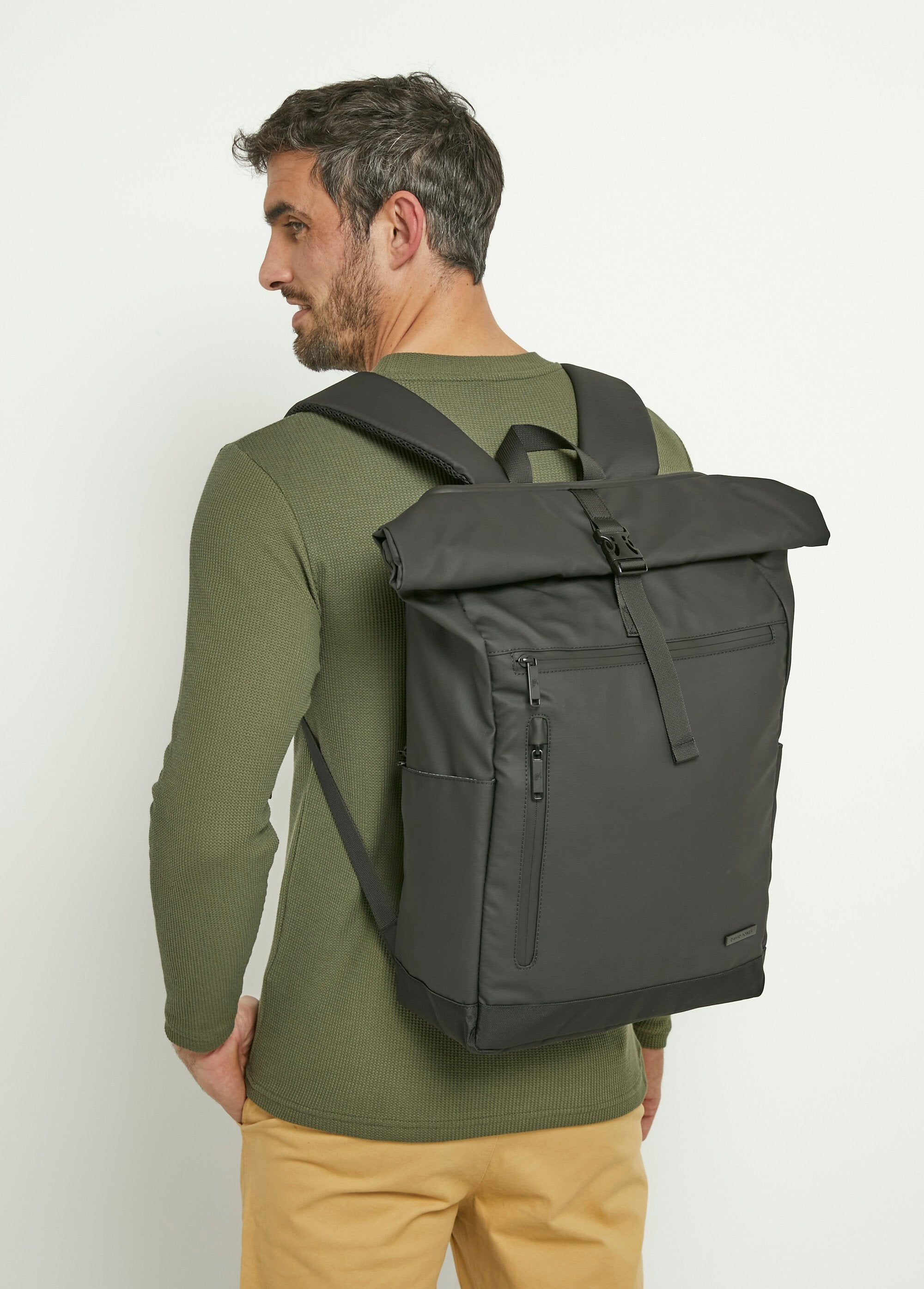 Multi-pocket_zipped_urban_backpack_Black_FA1_slim