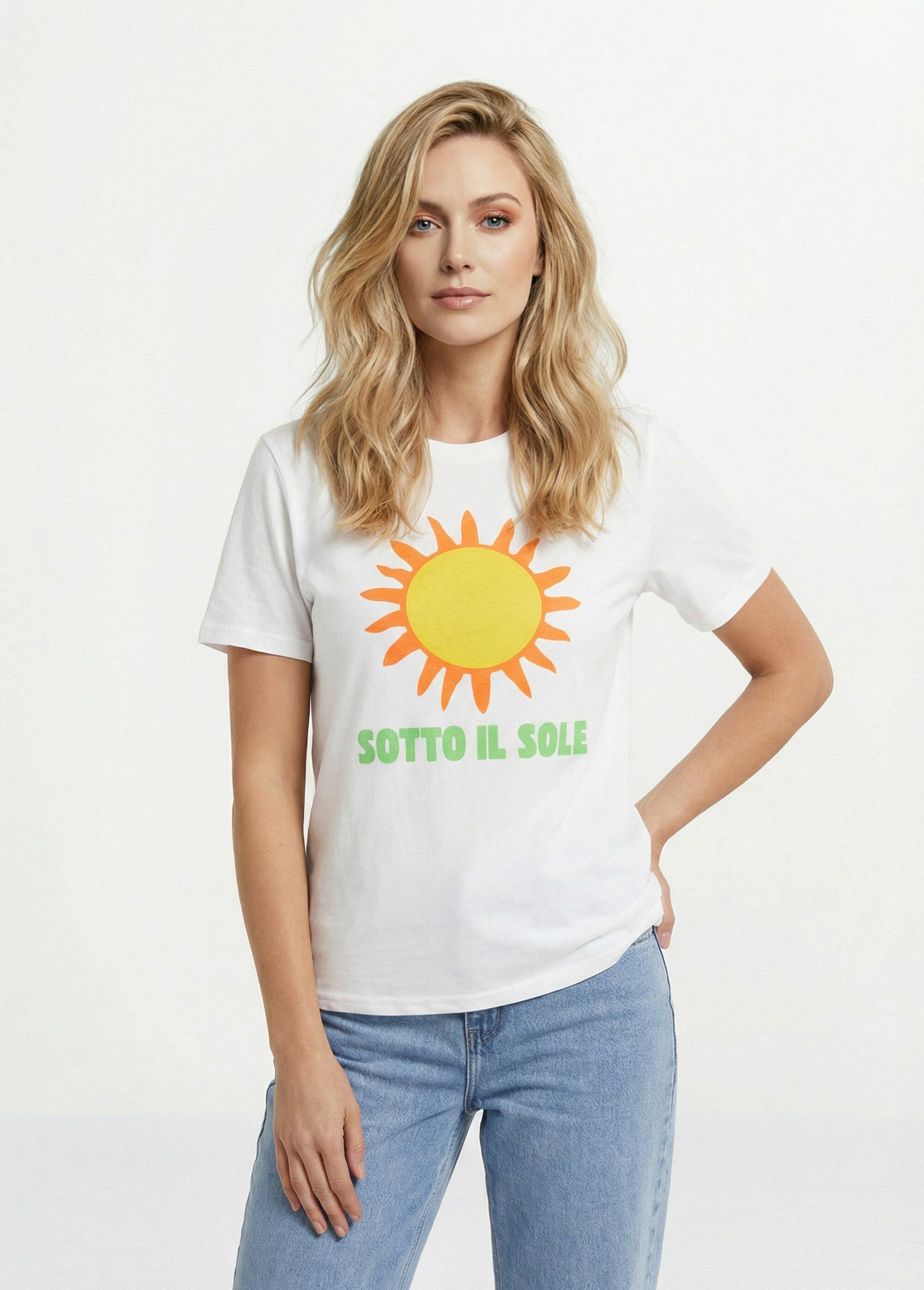 T-shirt_coton_avec_message_Sotto_il_Sole_Blanc_FA1_slim