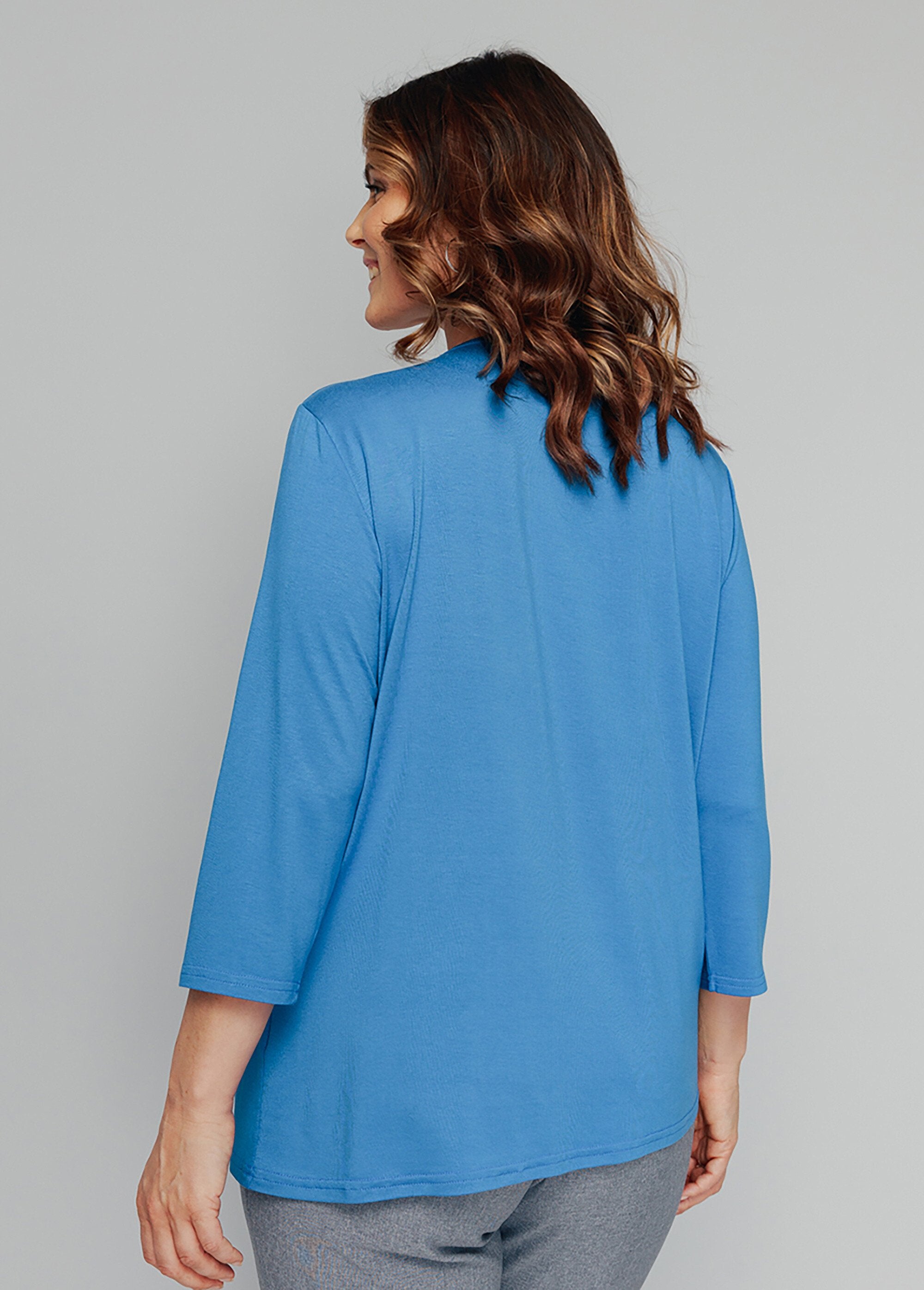 Fancy_studded_3/4_sleeve_t-shirt_Blue_DO1_curvy