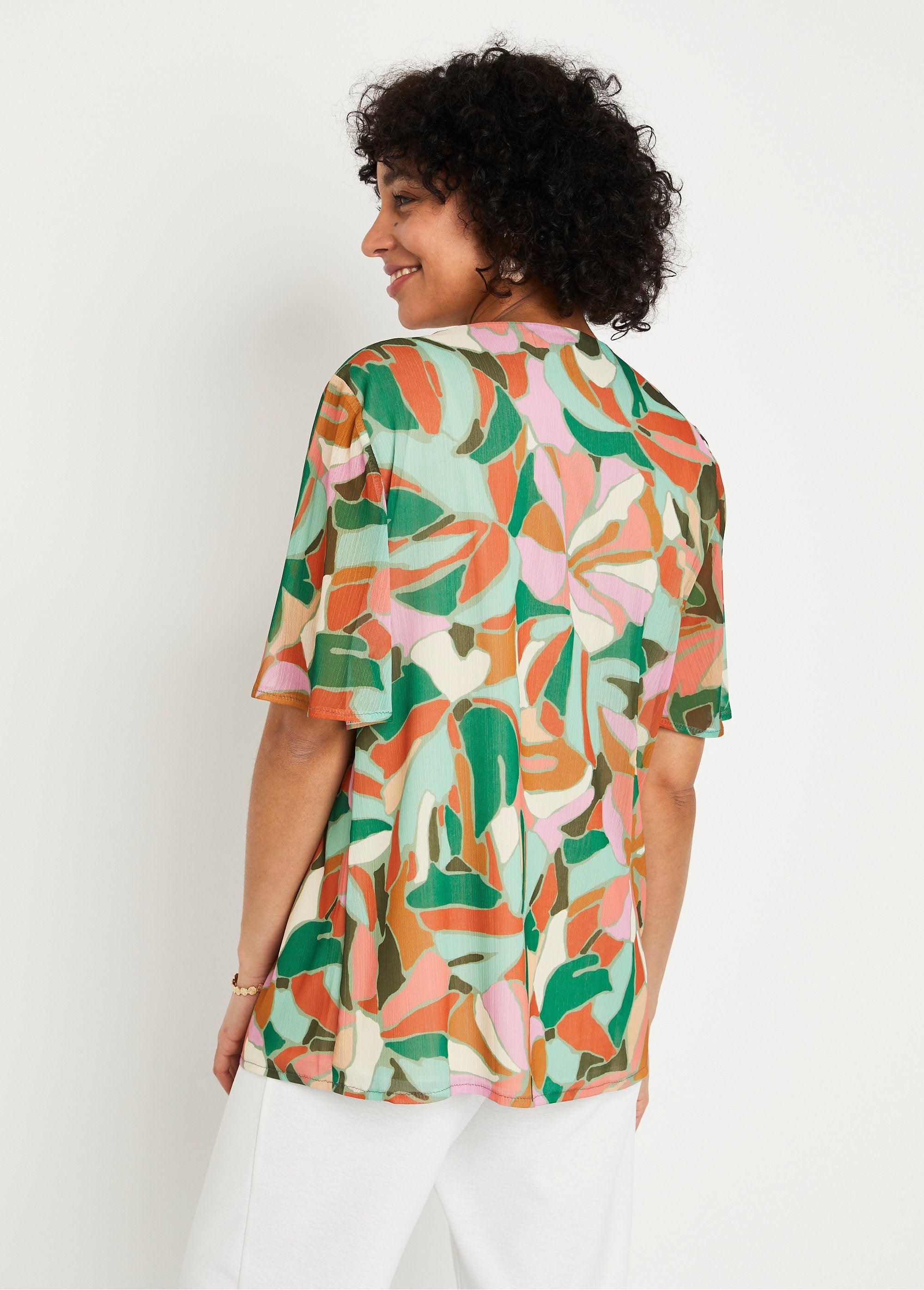 Mid-length_loose_tunic_in_printed_voile_Green_and_orange_DO1_slim