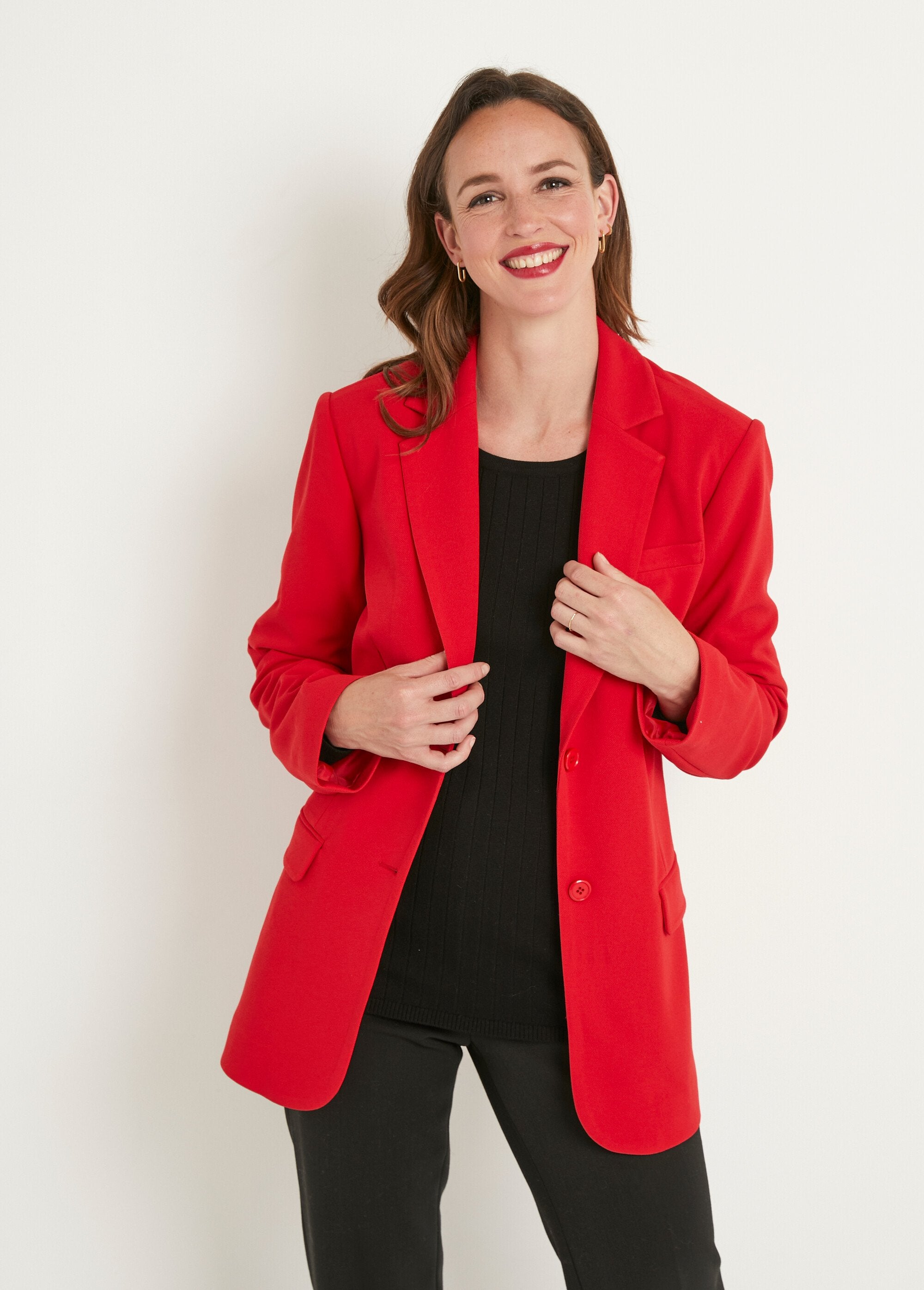 Plain_blazer_jacket,_straight_cut,_tailored_collar_Red_FA1_slim