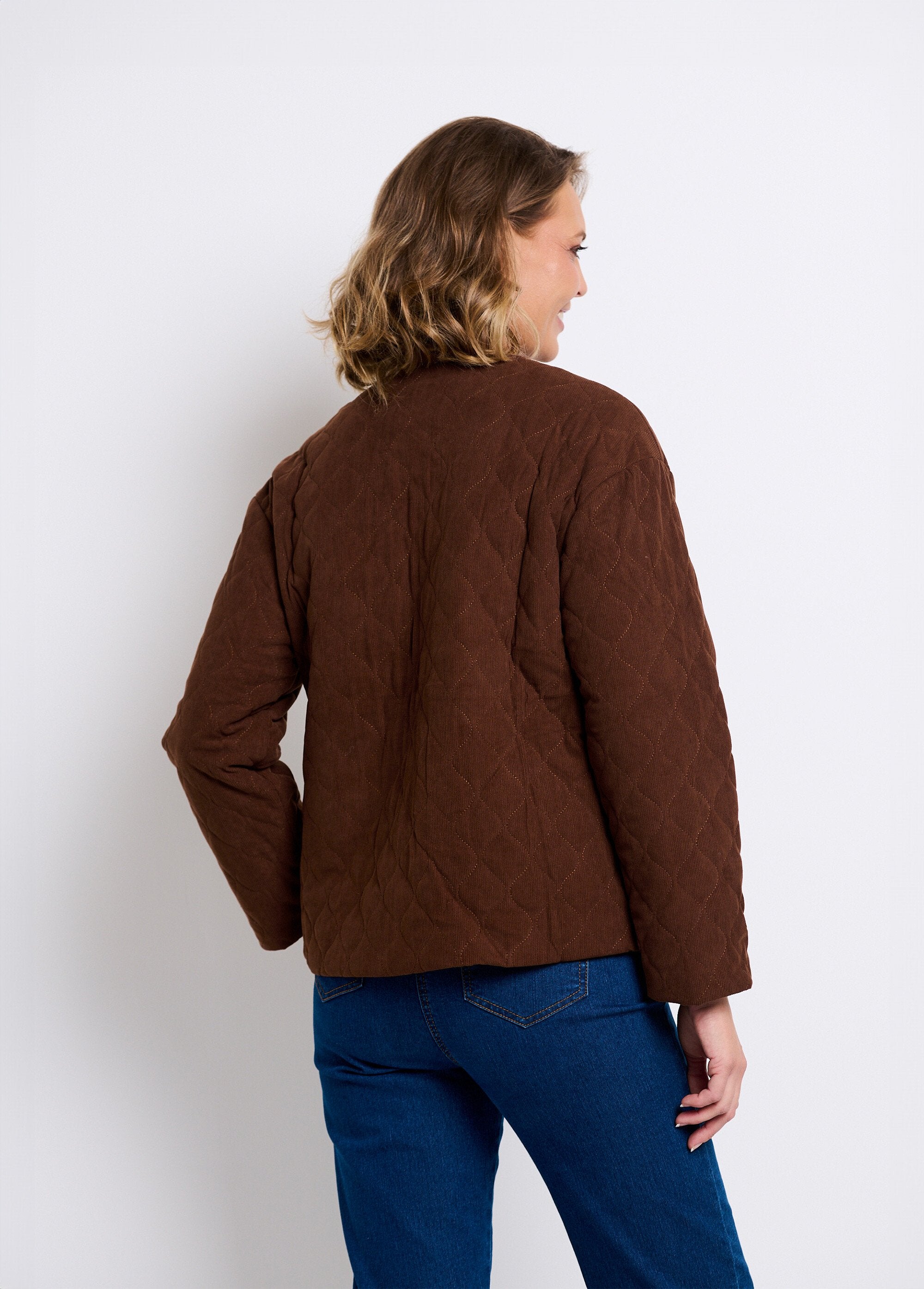 Quilted_collarless_snap_jacket_Brown_DO1_slim